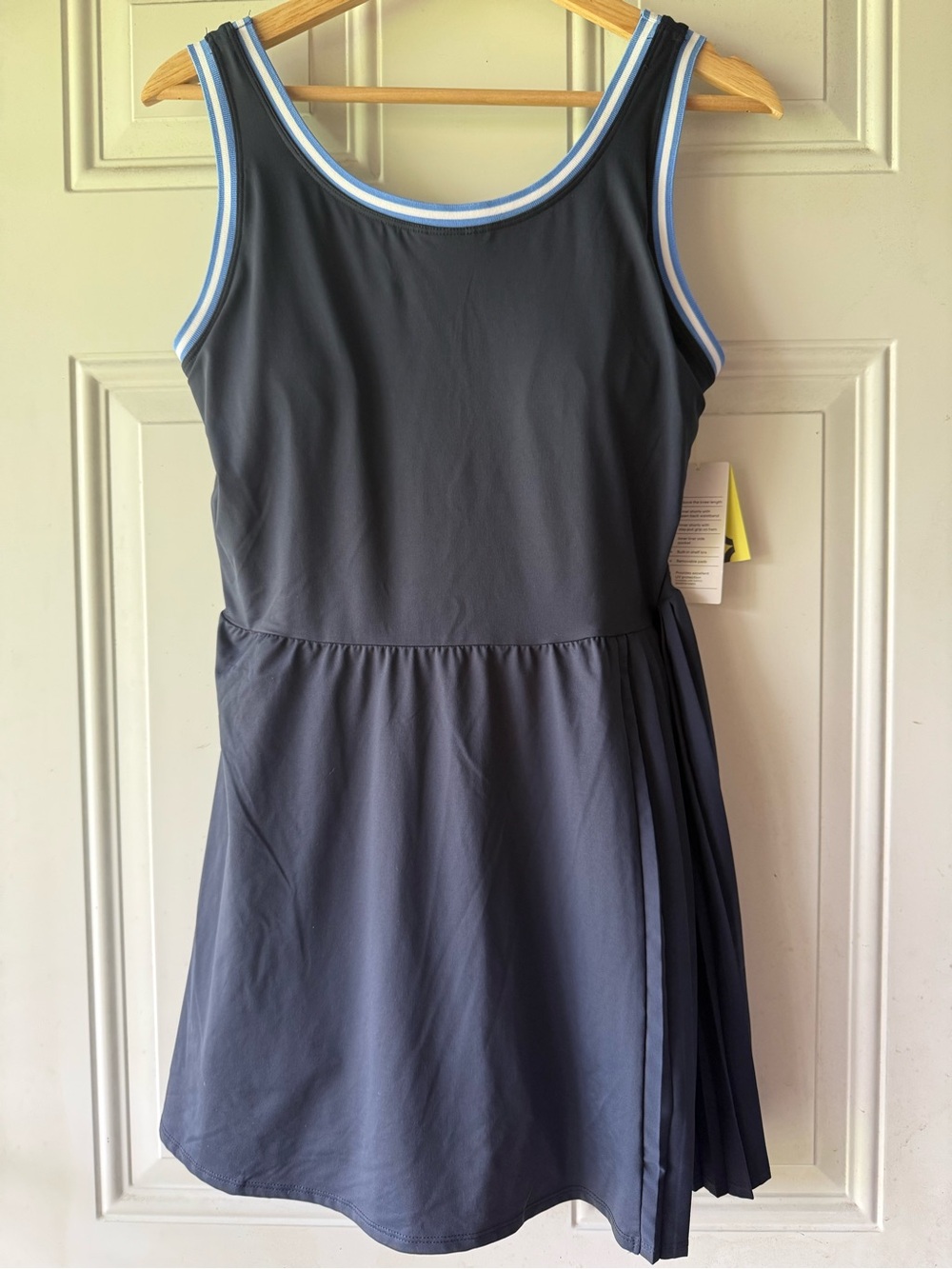 🎯50% OFF! All in Motion navy blue active pleated mini dress